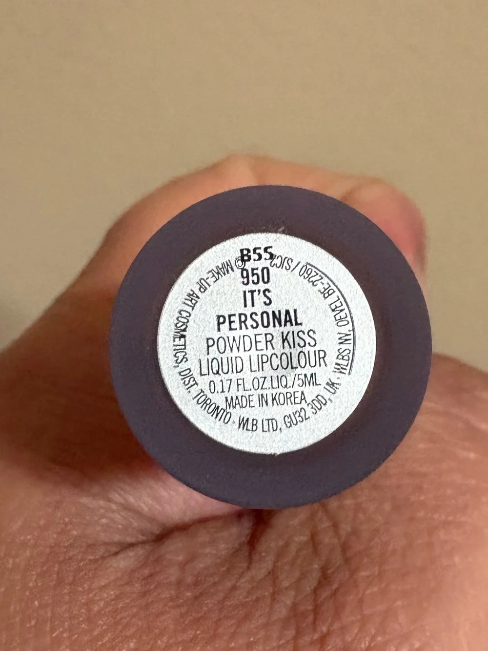 MAC Cosmetics Powder Kiss Liquid Lipcolour 950 IT'S PERSONAL Brand New NeverUsed
